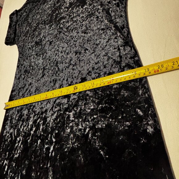 The Vanity Room Black Crushed Velvet Mini Dress S Whimsigoth Romantic Goth Soft - Picture 9 of 15
